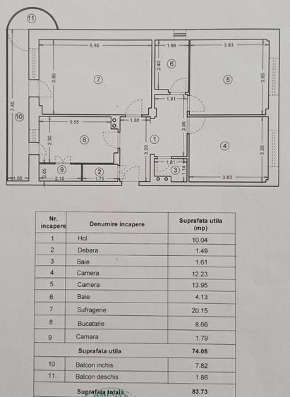 Apartament 3 camere decomandat | Proaspat zugravit | Zona Nicolae Iorga - 7