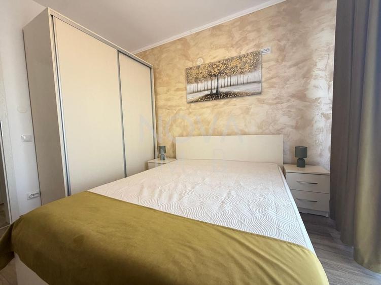 Apartament cu 2 camere semidecomandat, mobilat în Exterior Vest