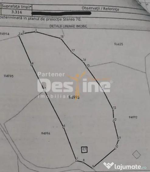Teren de 5000 mp, în Rucăr