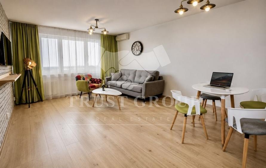 Apartament cu 2 camere semidecomandat, mobilat în Sala Palatului