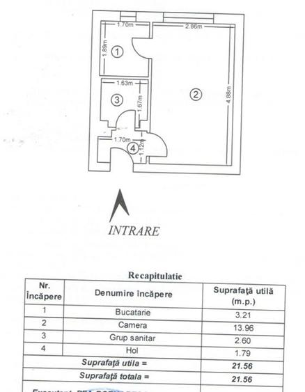 Garsonieră semidecomandată în Păcurari