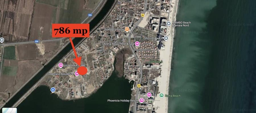 Teren Construcții intravilan de 786 mp, în Mamaia-Sat