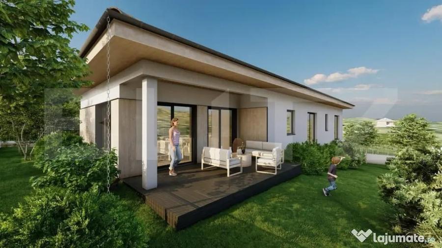 Casă cu 4 camere cu Teren 501 Mp în Chinteni