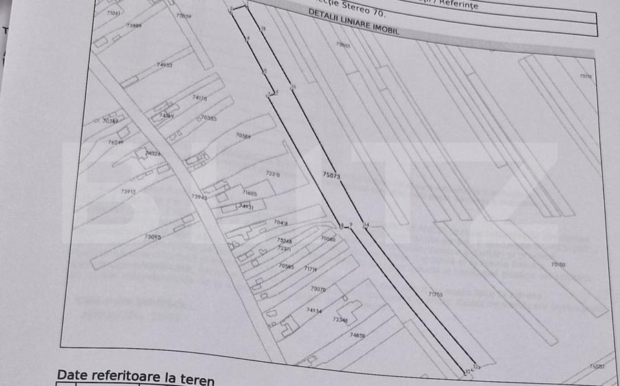 Teren Construcții extravilan de 14753 mp, în Sud-Est