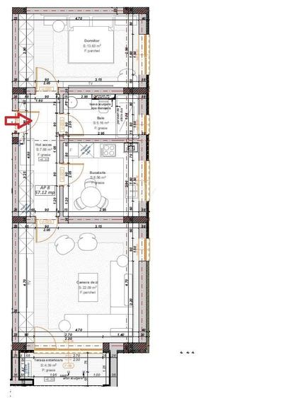 Apartament cu 2 camere decomandat în Girocului