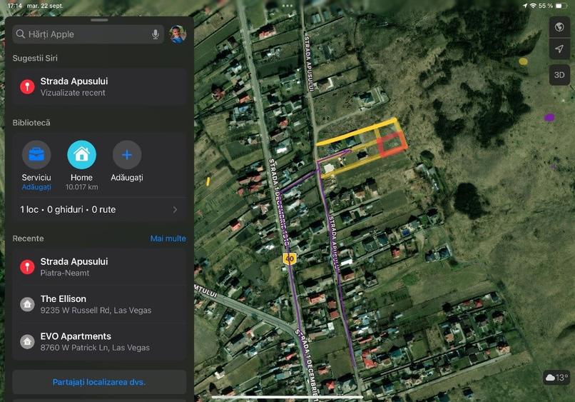 Teren de 1150 mp, în Central