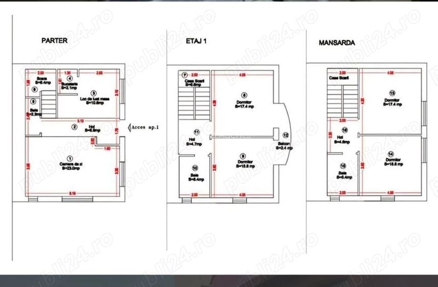 Casă cu Teren 200 Mp în P-ța Unirii