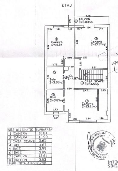 Casă cu 4 camere cu Teren 272 Mp în Central