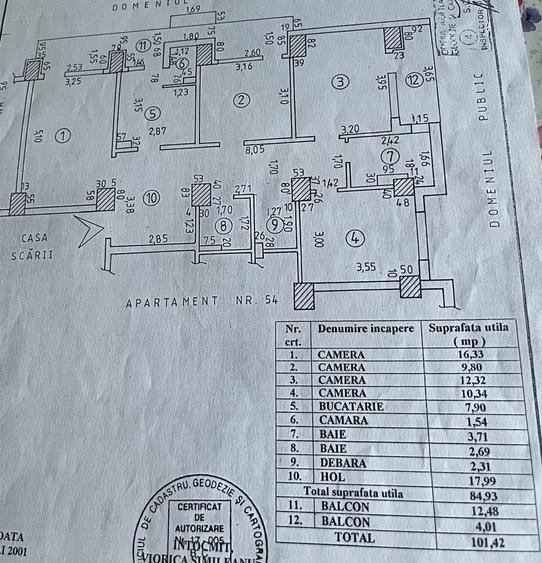 Apartament cu 4 camere decomandat în Mazepa 1