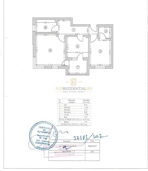 Apartament cu 2 camere, mobilat în Central