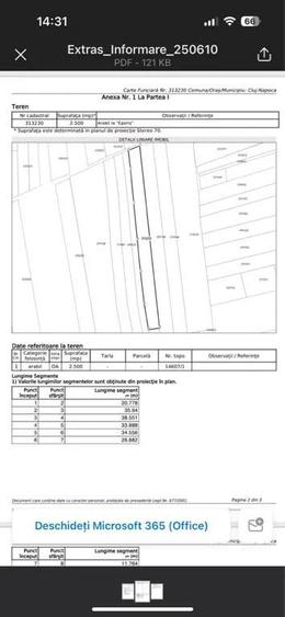 Teren de vanzare Sat Corusu, comuna Baciu 3484mp - 3