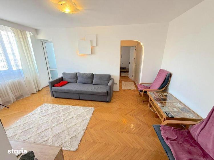 Apartament cu 2 camere, mobilat în Matei Voievod