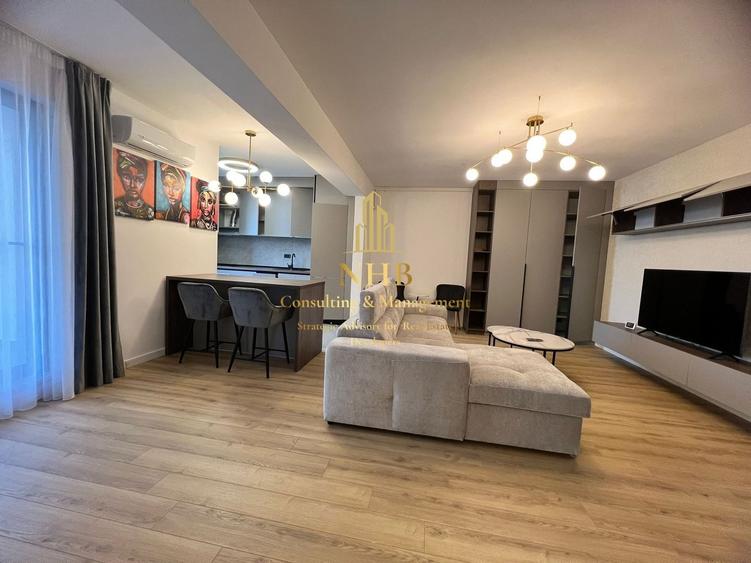 Apartament cu 2 camere nedecomandat, mobilat în Doamna Ghica