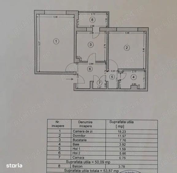 Apartament cu 2 camere decomandat, mobilat în Tomis III