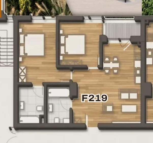 Apartament cu 3 camere semidecomandat în Mănăștur