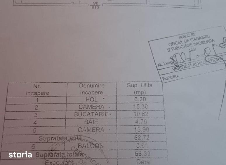 Apartament cu 2 camere în Frumoasa