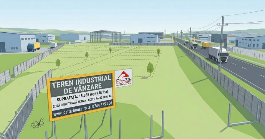 Teren Construcții intravilan de 15049 mp, în Exterior Sud
