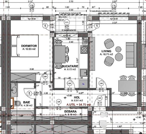 Apartament cu 2 camere decomandat în Șelimbăr