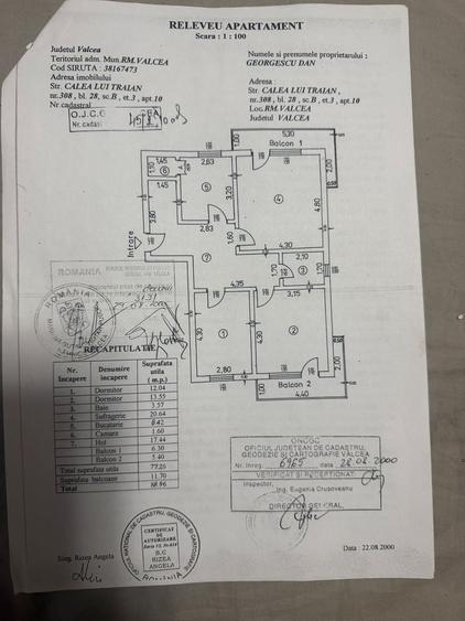 Apartament cu 3 camere decomandat în Nord