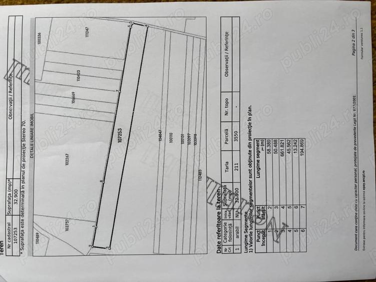 Teren de 74400 mp, în Central