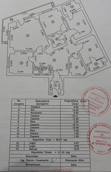 Apartament cu 4 camere decomandat în P-ța Universității