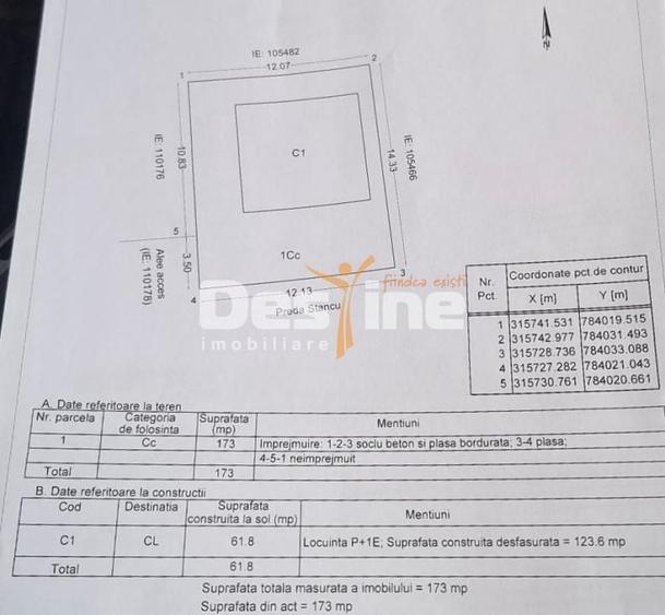 Casă individuală cu 6 camere cu Canalizare în Lumina