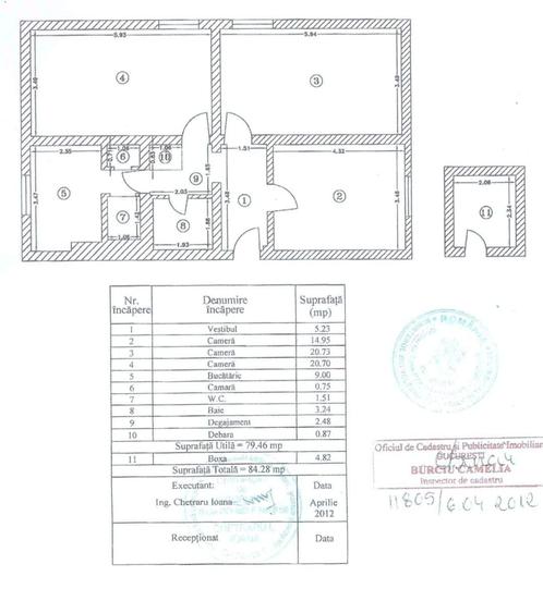 Apartament cu 3 camere în Vatra Luminoasă