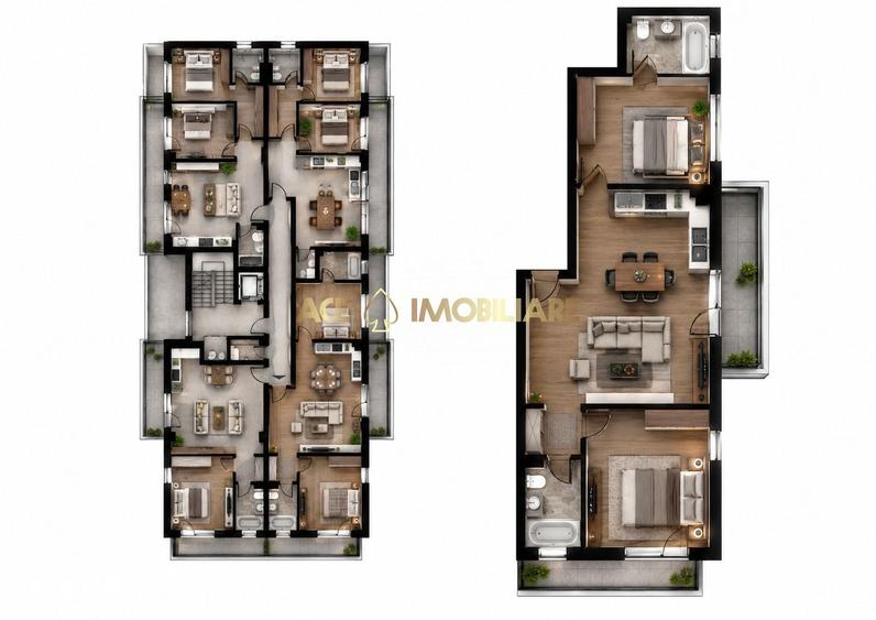 Apartament cu 3 camere în Theodor Pallady