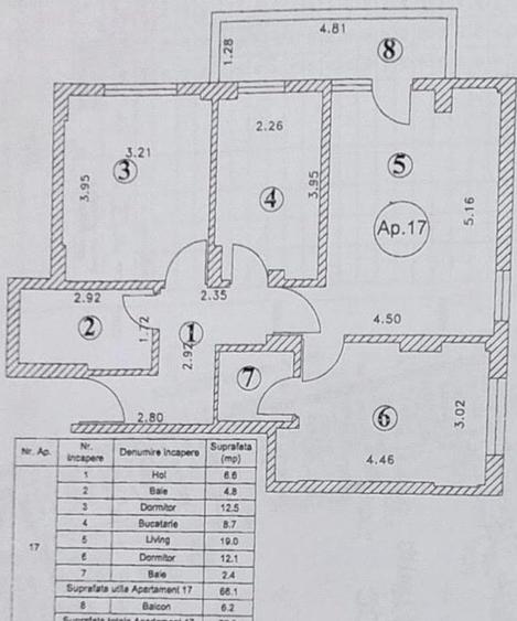 Apartament cu 3 camere decomandat în Prelungirea Ghencea