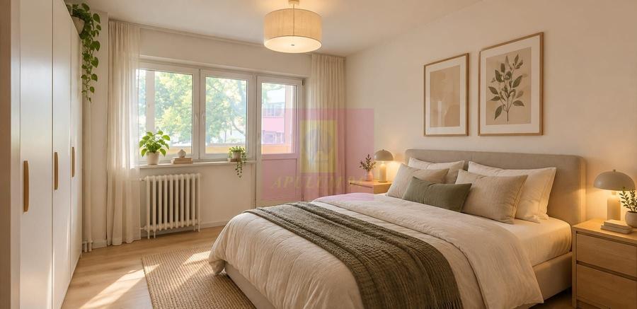 Apartament cu 3 camere semidecomandat în Lacul Tei