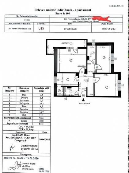Vanzare apartament 3 camere - 1