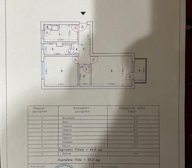 Apartament cu 2 camere decomandat, mobilat în Militari