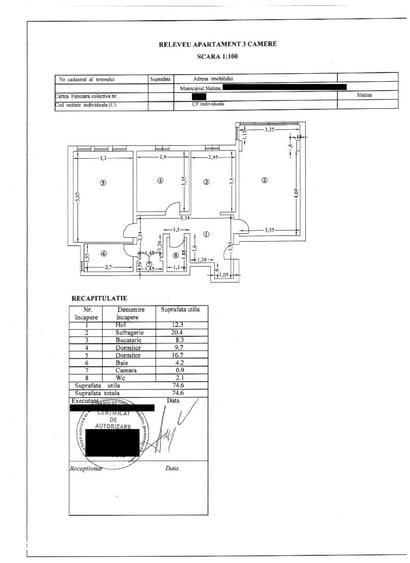 Apartament cu 3 camere decomandat în Nicolae Titulescu
