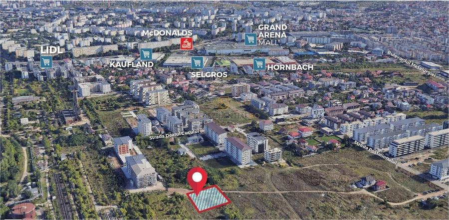 Teren Construcții intravilan de 592 mp, în Berceni