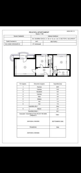 Apartament cu 2 camere decomandat în Doamna Ghica