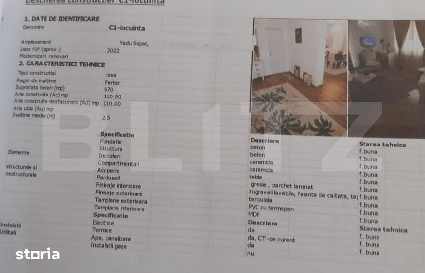 Casă cu 3 camere cu Teren 670 Mp în Central