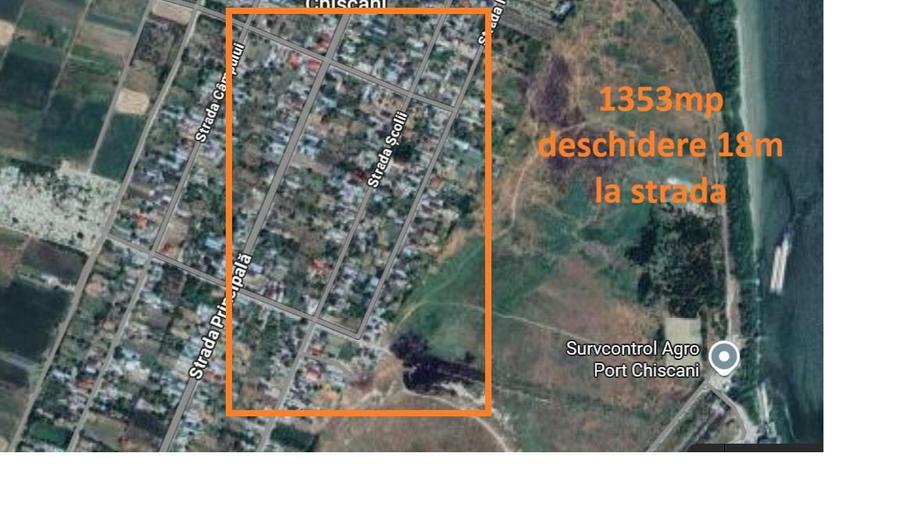 Teren Construcții intravilan de 1353 mp, în Chiscani