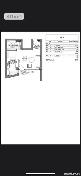 Garsoniera Cocheta|Toamnei|Mosilor|Eminescu|Balcon|Incalzire Pardoseala|Buncar|Lift - 1