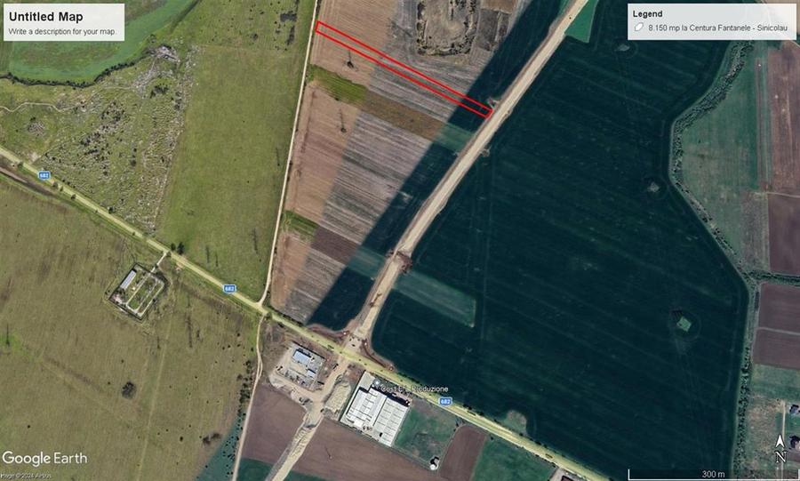 Teren Construcții extravilan de 8093 mp, în Fântânele
