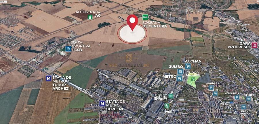 Teren Construcții intravilan de 69211 mp, în Jilava