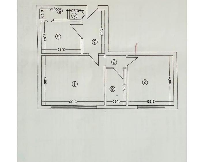 Apartament cu 2 camere semidecomandat, mobilat în Timpuri Noi