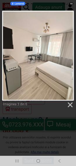 Garsonieră decomandată în Magheru