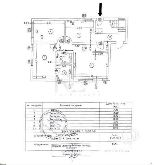 Apartament cu 3 camere decomandat, mobilat în Metalurgiei