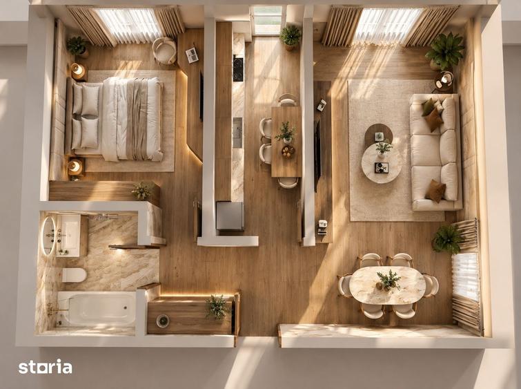 2 camere, 54 mp | Bucatarie separata | West Avenue - 9