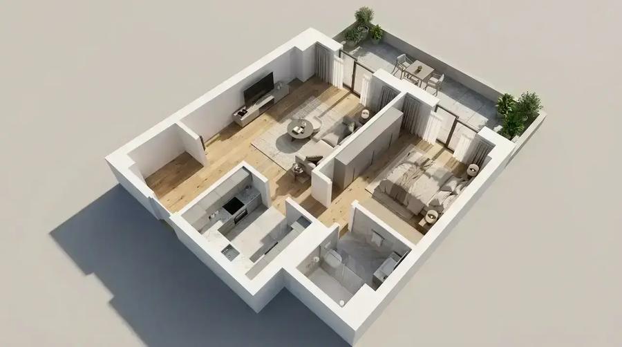 Apartament cu 2 camere decomandat în Floreasca