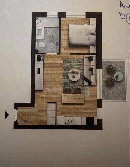 Apartament cu 2 camere decomandat în Central