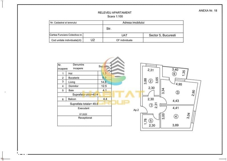 Apartament cu 2 camere decomandat în Prelungirea Ferentari