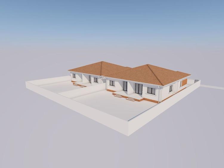 Duplex cu 4 camere cu Canalizare în Moșnița Nouă