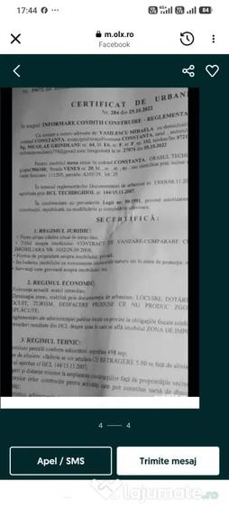 Teren de 498 mp, în Central