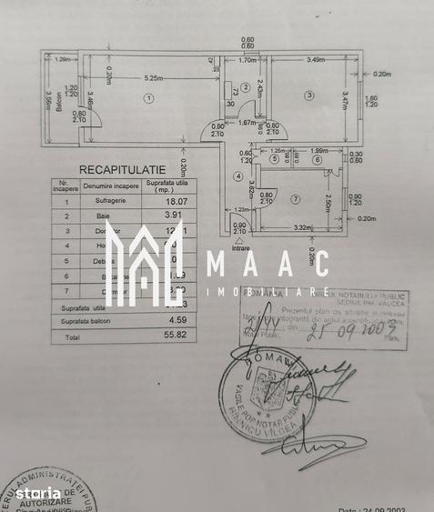 Apartament cu 2 camere în Traian